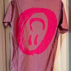 One Teaspoon Smiley Pink Graphic T-Shirt